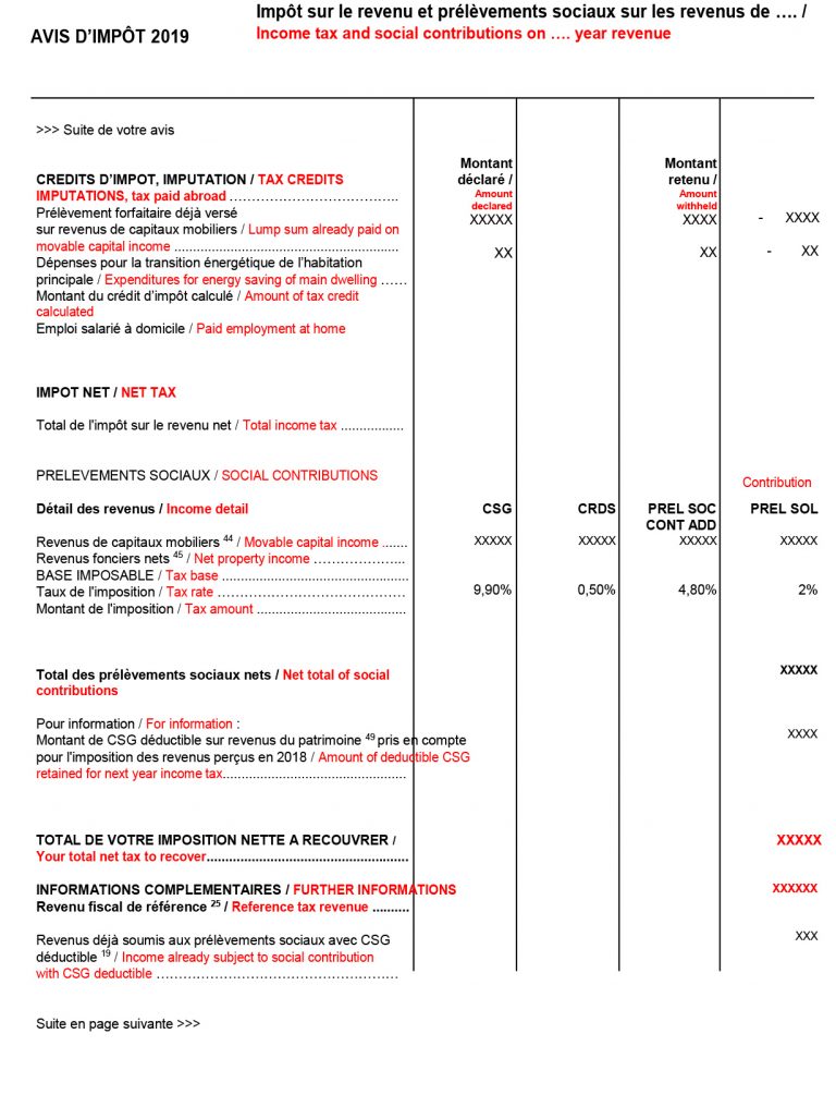 FBA French Business Advice Notice of taxation on in France